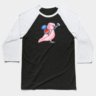 Pink Parrot Beauty Baseball T-Shirt
